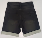 Boys black denim short